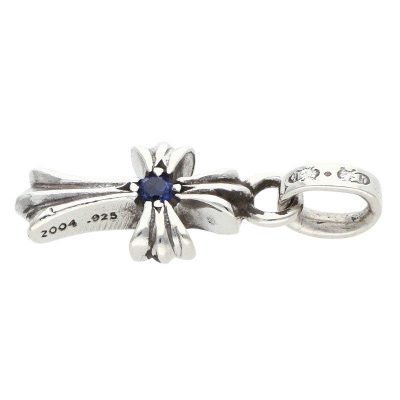 Chrome Hearts Crs Baby Fat Sap Fat 1 Saffiano Charm Silver Necklace Top — view 4