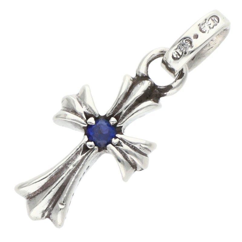 Chrome Hearts Crs Baby Fat Sap Fat 1 Saffiano Charm Silver Necklace Top — view 2