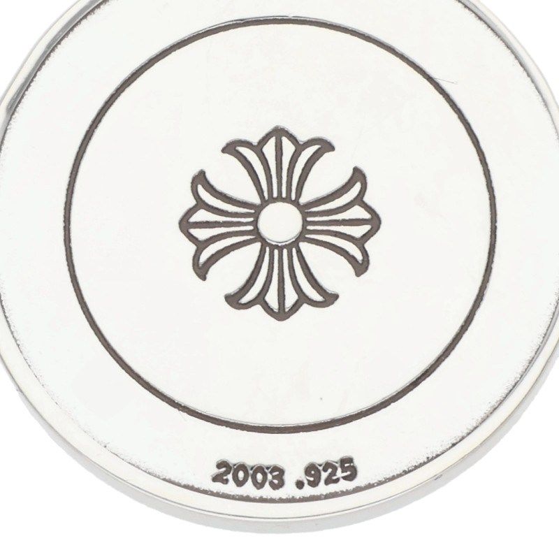 Chrome Hearts Chrm Angl Mdl Angel Medal Charm V2 Silver Necklace Top — view 3