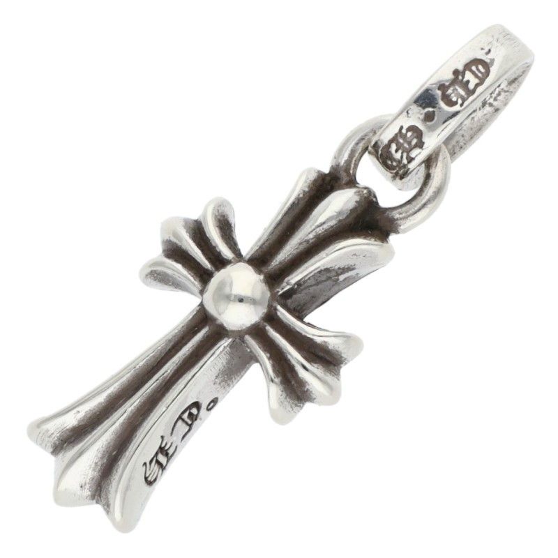 Chrome Hearts Crs Baby Fat Charm Silver Necklace Top