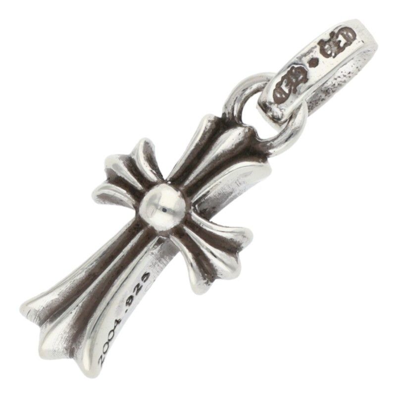 Chrome Hearts Crs Baby Fat Charm Silver Necklace Top — view 2