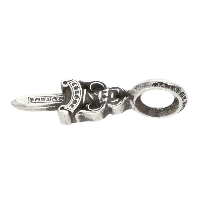 Chrome Hearts Stack Dagger V2 Charm Silver Necklace Top — view 4