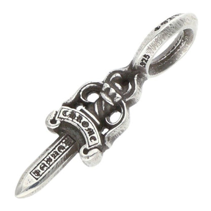 Chrome Hearts Stack Dagger V2 Charm Silver Necklace Top — view 2
