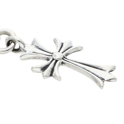 Chrome Hearts Tny CH Crs 1 Ball Tiny CH Cross Charm Silver Necklace Top — view 5