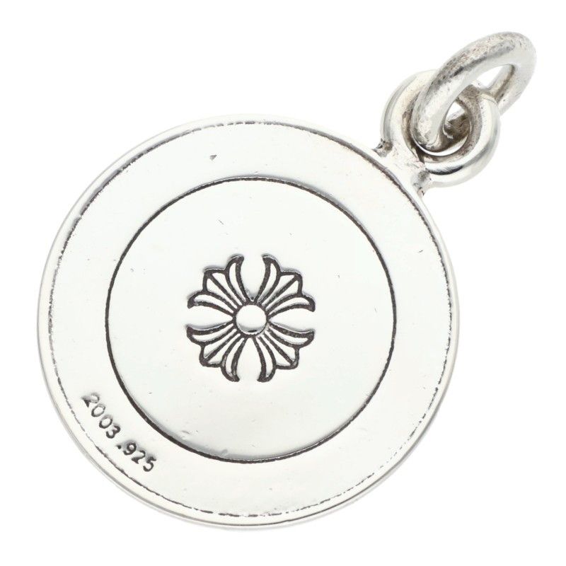 Chrome Hearts Chrm Angl Mdl Angel Medal Charm V2 Silver Necklace Top — view 2