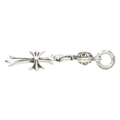 Chrome Hearts Tny CH Crs 1 Ball Tiny CH Cross Charm Silver Necklace Top — view 5