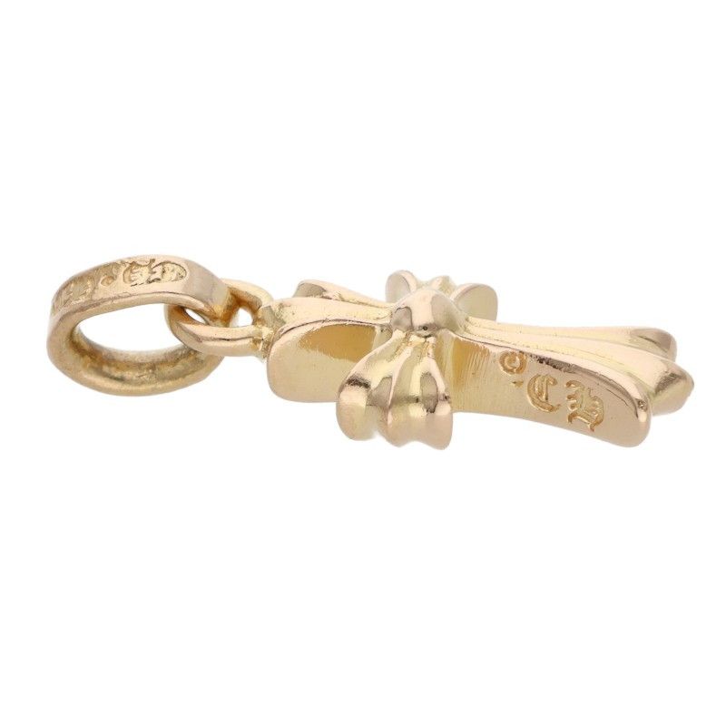 Chrome Hearts 22k Crs Baby Fat 22k Fat Gold Necklace Top — view 3