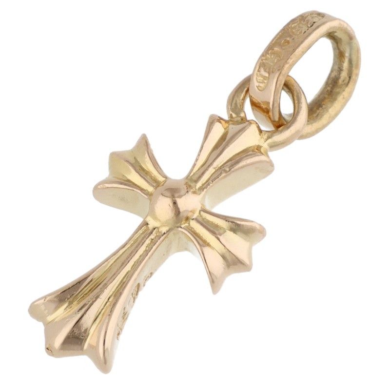 Chrome Hearts 22k Crs Baby Fat 22k Fat Gold Necklace Top — view 2