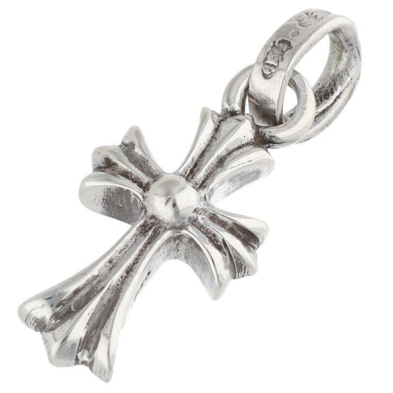 Chrome Hearts Crs Baby Fat Silver Necklace Top — view 2