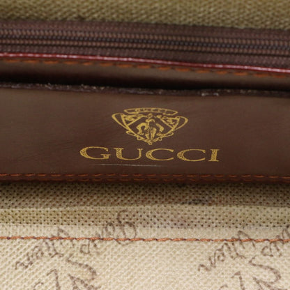Gucci Sherry Line Leather Attache Case Hard Document Business Briefcase Trip Ene — view 9