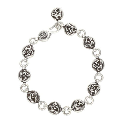 Chrome Hearts No2 Celtic Ball 2 Silver Bracelet
