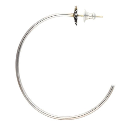 Chrome Hearts Hoop CH Pls CH Plus Silver Earrings — view 4