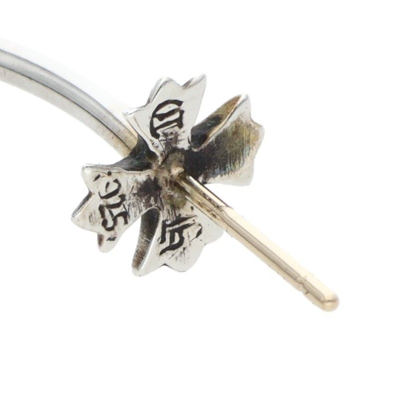 Chrome Hearts Hoop CH Pls CH Plus Silver Earrings — view 3