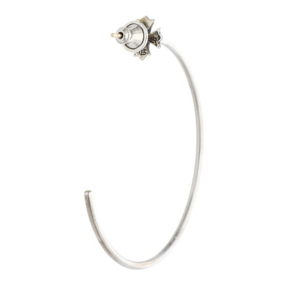 Chrome Hearts Hoop CH Pls CH Plus Silver Earrings — view 2