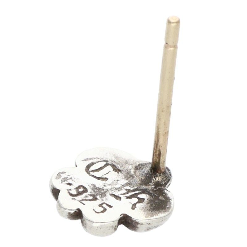 Chrome Hearts CO BS Flr BS Fustad Silver Earrings — view 3