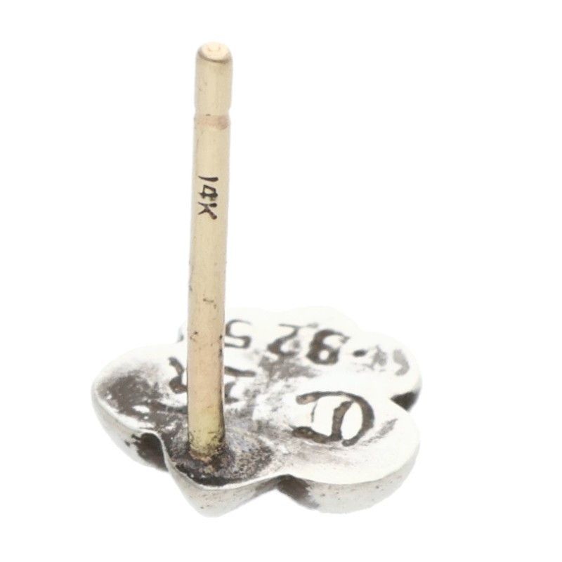 Chrome Hearts CO BS Flr BS Fustad Silver Earrings — view 5