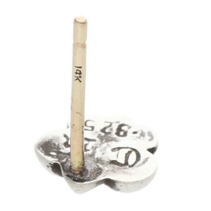 Chrome Hearts CO BS Flr BS Fustad Silver Earrings — view 5
