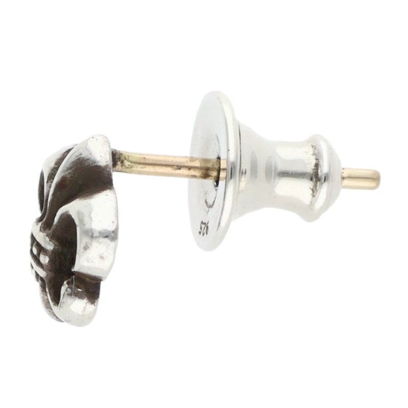 Chrome Hearts CO BS Flr BS Fustad Silver Earrings — view 4
