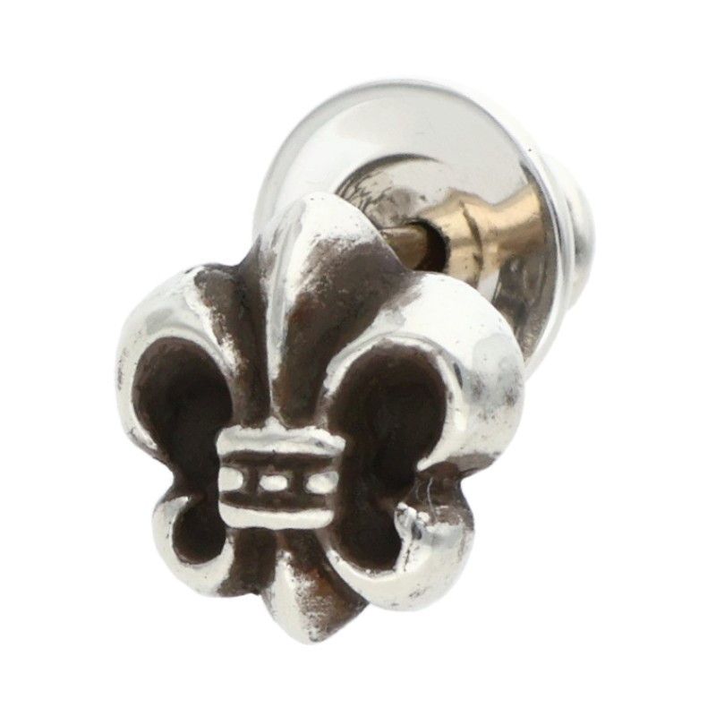 Chrome Hearts CO BS Flr BS Fustad Silver Earrings