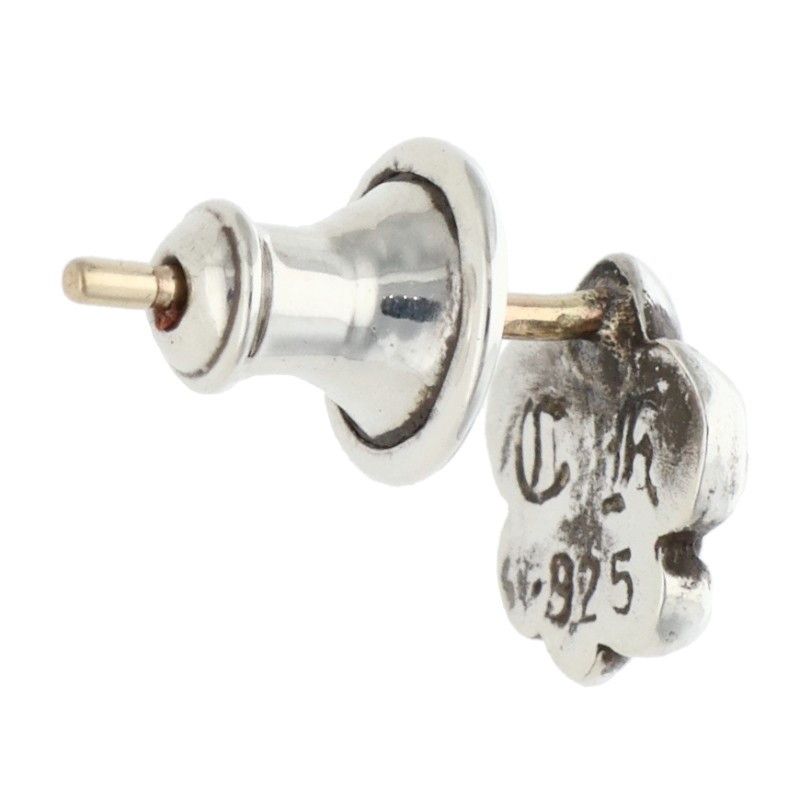Chrome Hearts CO BS Flr BS Fustad Silver Earrings — view 2