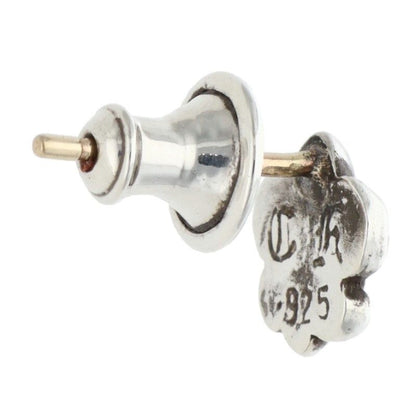 Chrome Hearts CO BS Flr BS Fustad Silver Earrings — view 2