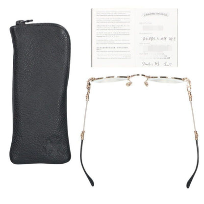 Chrome Hearts Bubba-a Cross Temple Metal Frame Round Sunglasses Eyewear — view 3