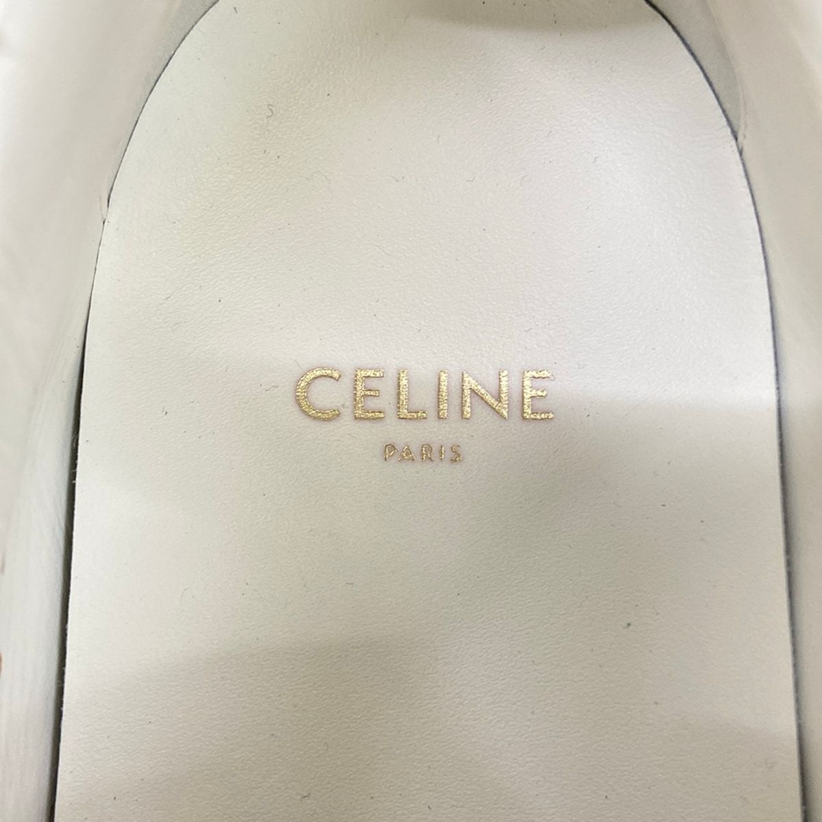 Celine Sneakers 37 White Orange Gray Leather — view 5