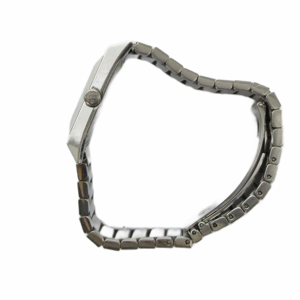 Gucci Watch Quartz Sherry Line Roman Diamond Square Silver — view 4