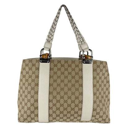 Gucci Tote Bamboo Totes Beige