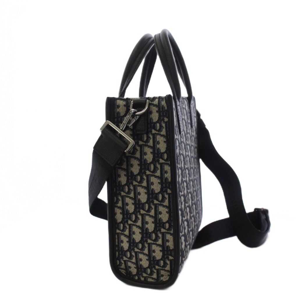 Dior Safari North South Tote Shoulder Bag 2-Way Blue KH — view 2
