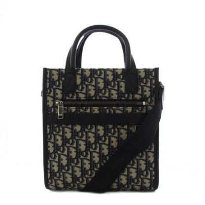 Dior Safari North South Tote Shoulder Bag 2-Way Blue KH