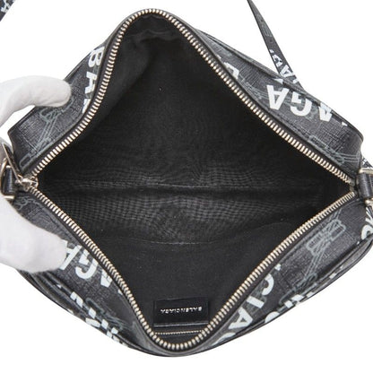 Balenciaga BB Monogram Signature Shoulder Bag Black — view 8
