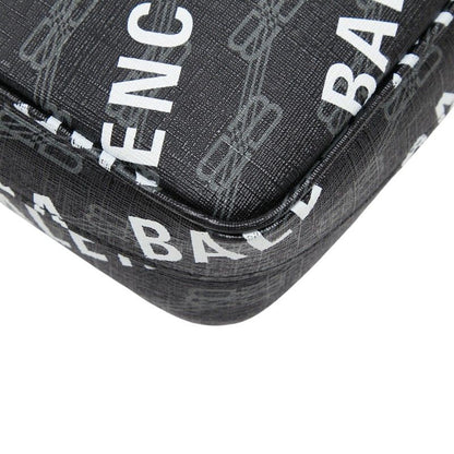 Balenciaga BB Monogram Signature Shoulder Bag Black — view 5