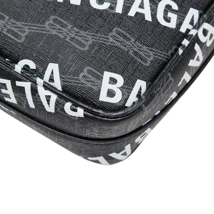 Balenciaga BB Monogram Signature Shoulder Bag Black — view 6