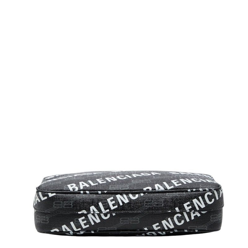 Balenciaga BB Monogram Signature Shoulder Bag Black — view 3