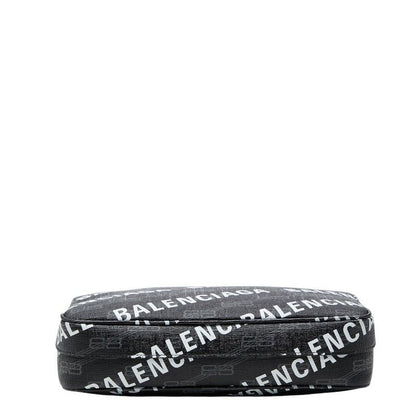 Balenciaga BB Monogram Signature Shoulder Bag Black — view 3
