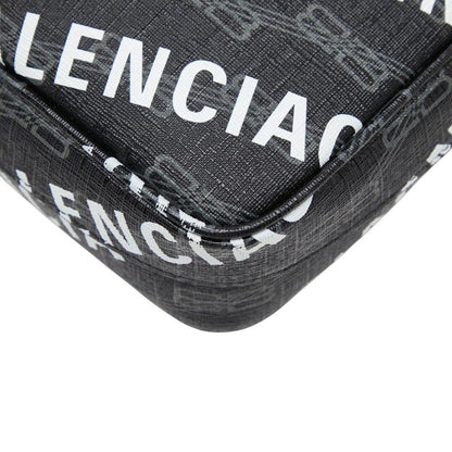 Balenciaga BB Monogram Signature Shoulder Bag Black — view 4