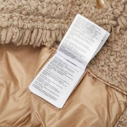Moncler Down Jacket Cles Cardigan S Not Released in Japan Color Beige Nylon — view 8