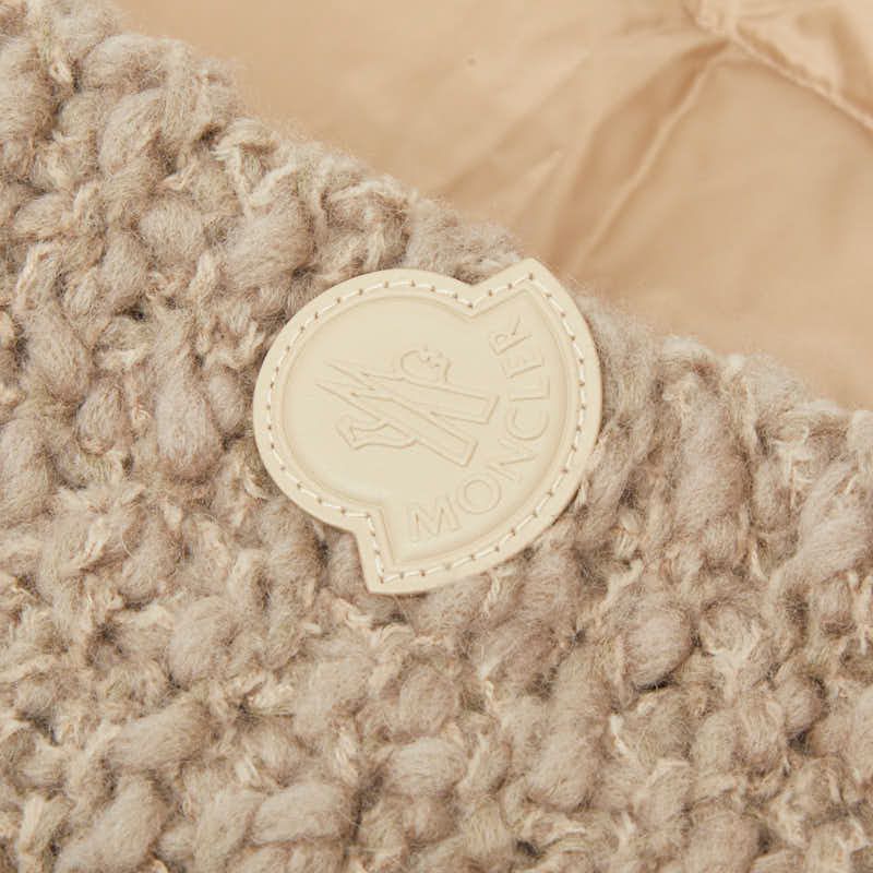 Moncler Down Jacket Cles Cardigan S Not Released in Japan Color Beige Nylon — view 3