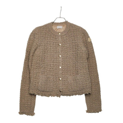Moncler Down Jacket Cles Cardigan S Not Released in Japan Color Beige Nylon