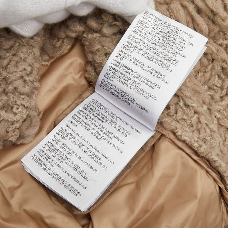 Moncler Down Jacket Cles Cardigan S Not Released in Japan Color Beige Nylon — view 8