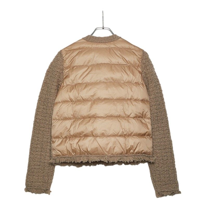 Moncler Down Jacket Cles Cardigan S Not Released in Japan Color Beige Nylon — view 2