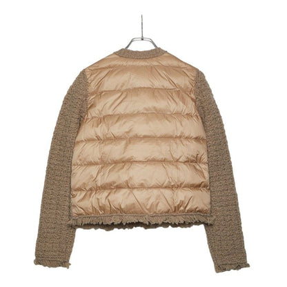 Moncler Down Jacket Cles Cardigan S Not Released in Japan Color Beige Nylon — view 2