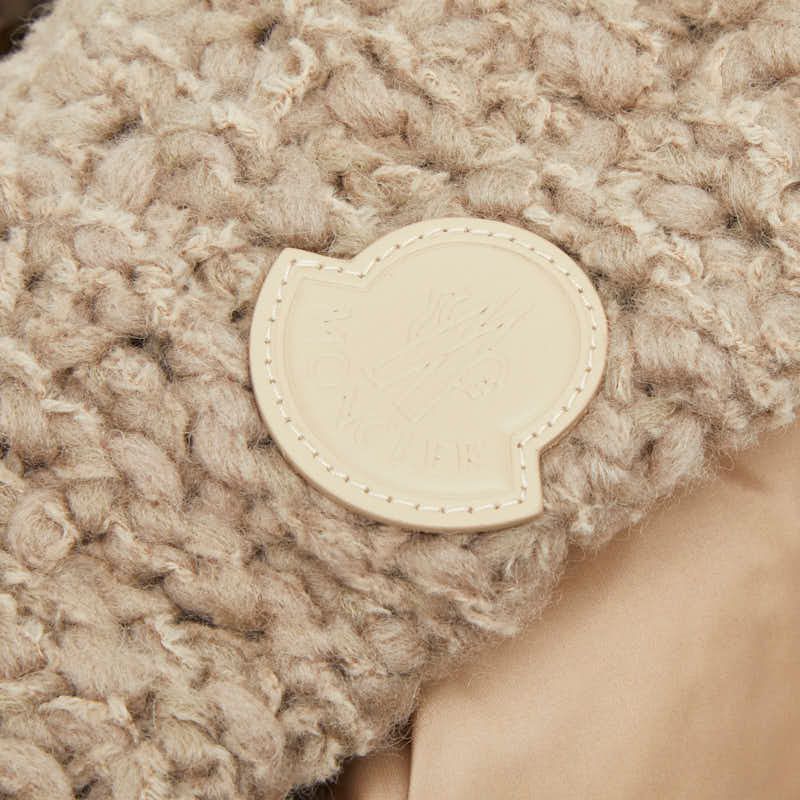 Moncler Down Jacket Cles Cardigan S Not Released in Japan Color Beige Nylon — view 3