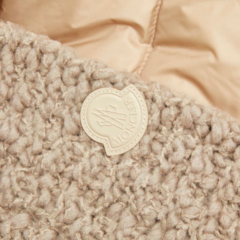 Moncler Down Jacket Cles Cardigan M Not Released in Japan Color Beige Nylon — view 3