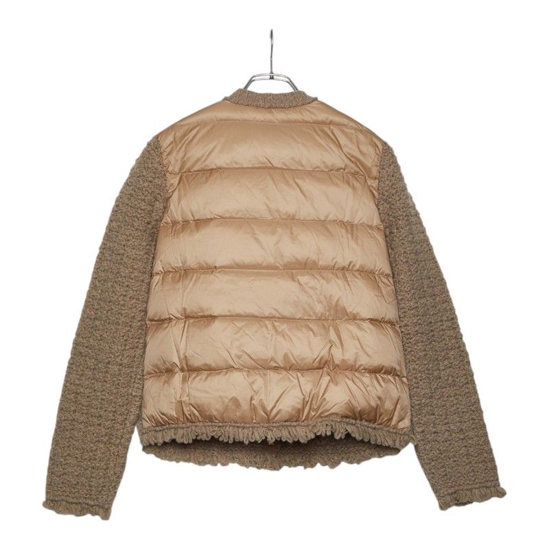 Moncler Down Jacket Cles Cardigan M Not Released in Japan Color Beige Nylon — view 2