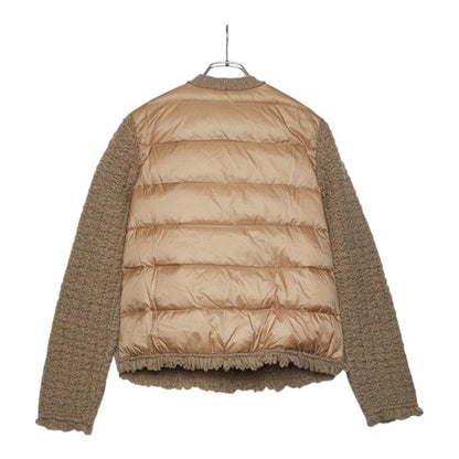 Moncler Down Jacket Cles Cardigan M Not Released in Japan Color Beige Nylon — view 2