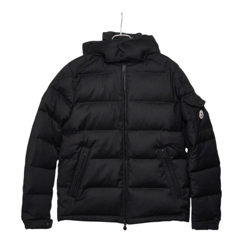 Moncler Montgenevre Down Jacket 3 Black Wool Nylon Feather