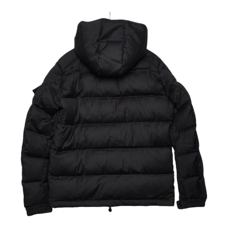 Moncler Montgenevre Down Jacket 3 Black Wool Nylon Feather — view 2