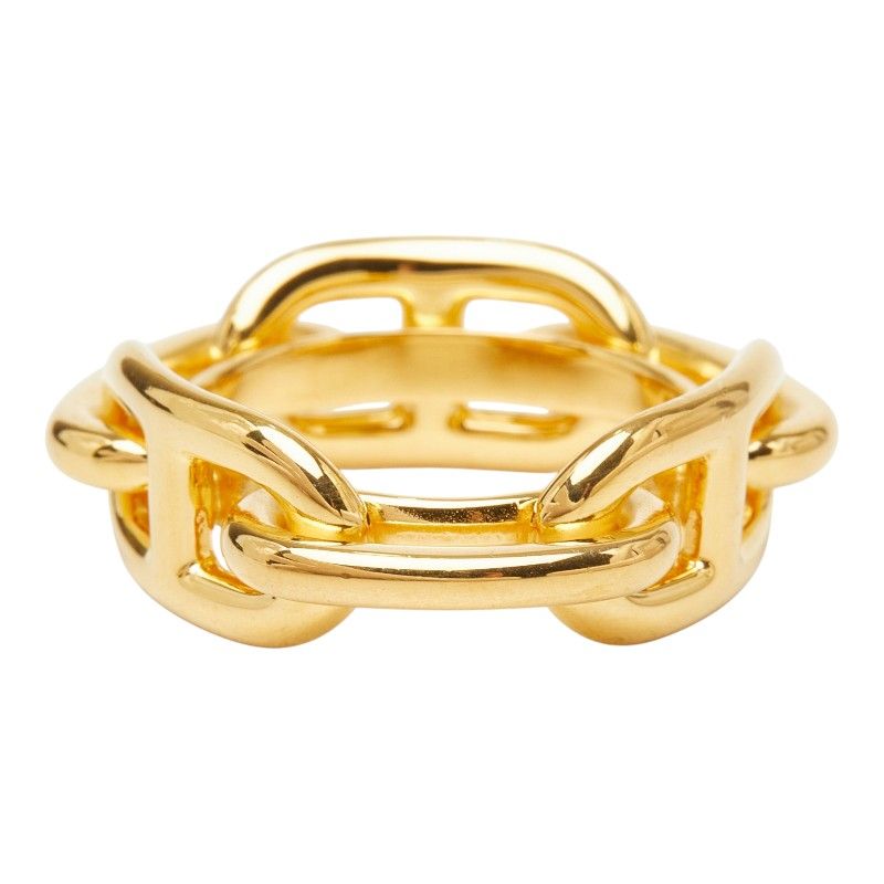 Hermes Chaine D'ancre Legate Scarf Ring Gold Plated — view 3